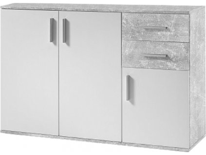 komoda poppy biela beton