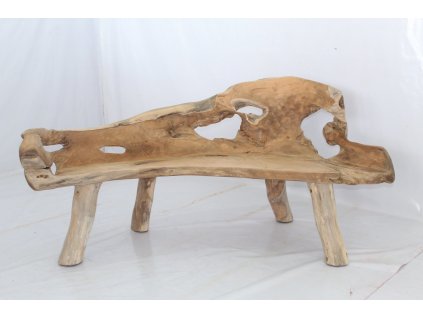 Lavička z kusu dřeva - originál Octavia