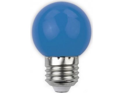 Barevná LED žárovka E27 1W 30lm modrá