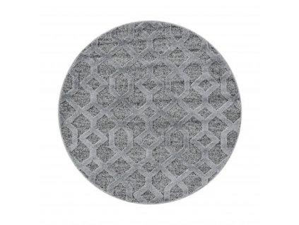 Kusový koberec Pisa 4702 Grey kruh (Rozměry koberců 80x80 (průměr) kruh)