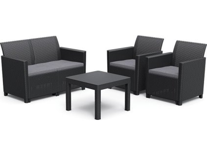 claire 2 seaters sofa set grafit