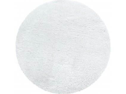 Kusový koberec Brilliant Shaggy 4200 Snow kruh (Rozměry koberců 80x80 (průměr) kruh)