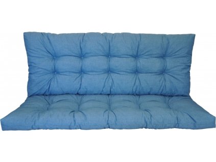 Polstr na zahradní houpačku 140 cm - látka tyrkysový melír