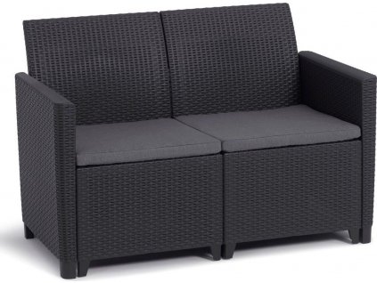 CLAIRE 2 SEATERS SOFA - grafit