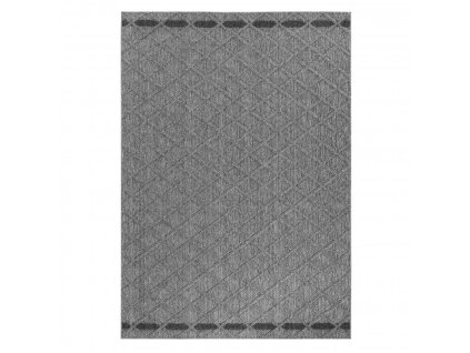 Kusový koberec Patara 4953 Grey – na ven i na doma (Rozměry koberců 80x150)