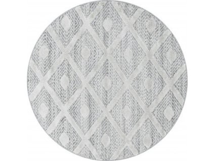 Kusový koberec Pisa 4707 Grey kruh (Rozměry koberců 80x80 (průměr) kruh)