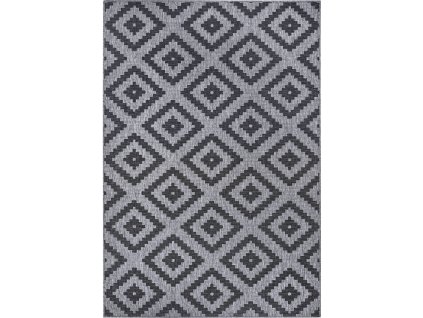 Kusový koberec Twin-Wendeteppiche 105461 Night Silver – na ven i na doma (Rozměry koberců 80x150)