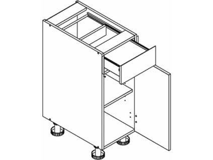 30 dolna jedno drzwiowa z szuflada 1 2 1
