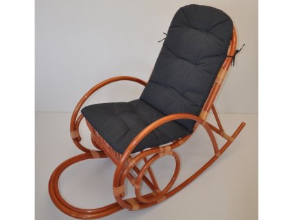 Polstr UNI na houpací křeslo látka tmavě šedý melír