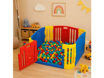 1126 plastova ohradka scarlett meda barevna 116 x 116 cm