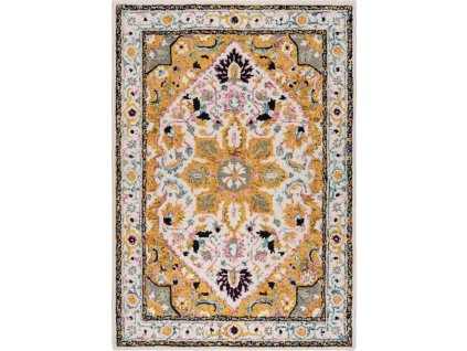 Kusový koberec Wool Loop Dahlia Yellow/Multi (Rozměry koberců 120x170)