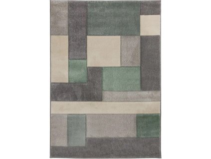 Kusový koberec Hand Carved Cosmos Mint/Grey/Cream (Rozměry koberců 80x150)