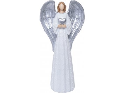 Velký anděl se stříbrným srdcem 9197