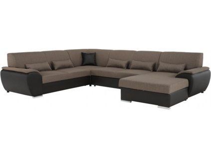 rozkladacia sedacka v tvare u hneda cierna prava emily hlavna