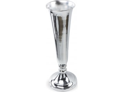 Lesklá stříbrná váza 124544