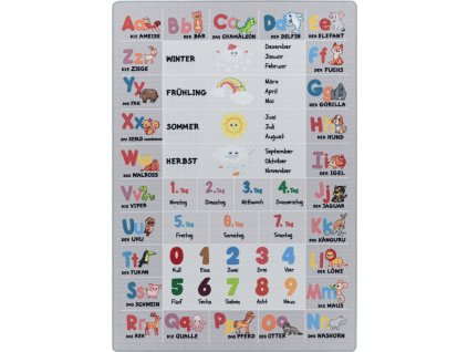 Dětský kusový koberec Play 2904 grey (Rozměry koberců 80x120)