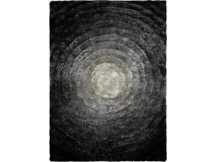 Kusový koberec Flim 008-B2 Circles grey (Rozměry koberců 80x150)