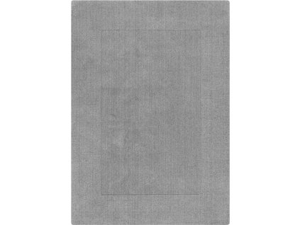 Kusový ručně tkaný koberec Tuscany Textured Wool Border Grey Marl (Rozměry koberců 120x170)