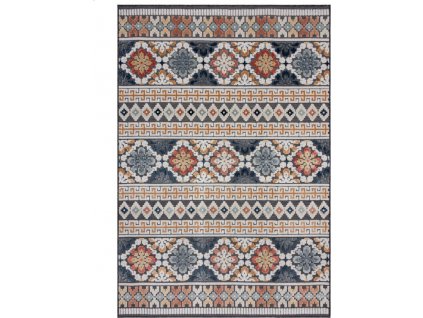 Kusový koberec Plaza Aster Navy – na ven i na doma (Rozměry koberců 80x230)