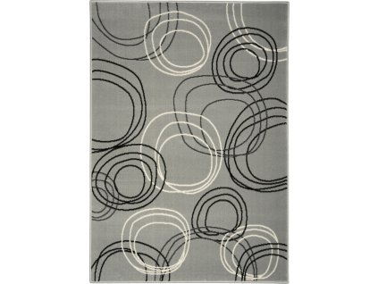 Kusový koberec Circles grey (Rozměry koberců 160x230)