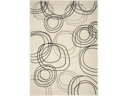 TRHÁK: Kusový koberec Circles cream (Rozměry koberců 160x230)