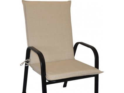 Polstr na křeslo z tahokovu UNI - látka béžový melír