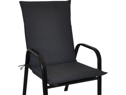 Polstr na křeslo z tahokovu UNI - látka tmavě šedý melír