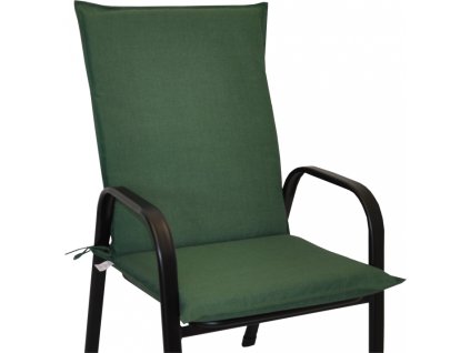 Polstr na křeslo z tahokovu UNI - látka tmavě zelený melír