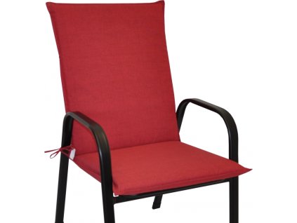 Polstr na křeslo z tahokovu UNI - látka vínový melír