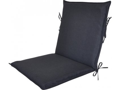 Polstr na zahradní křeslo UNI s nízkým opěradlem - látka tmavě šedý melír