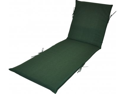 Polstr na lehátko UNI barva tmavě zelený melír
