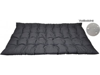 Matrace zahradní MAXI 180x115 cm - antracit voděodolná