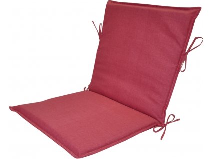 Polstr na zahradní křeslo UNI s nízkým opěradlem - látka malinový melír