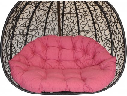 Polstr na závěsnou houpačku Double - látka malinový melír