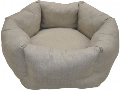 Pelíšek AXIN šestihran - tmavě béžový melír