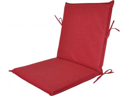 Polstr na zahradní křeslo UNI s nízkým opěradlem - látka vínový melír