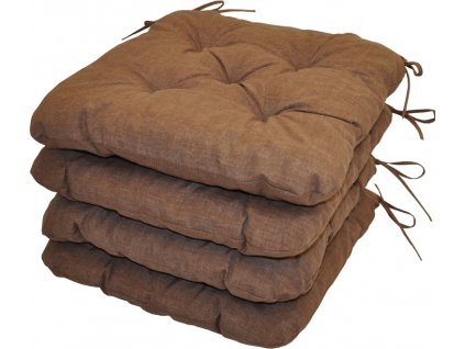 Sedák UNI Maxi barva hnědý melír - set 4 kusy