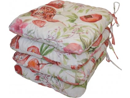 Sedák UNI motiv granátové jablko - set 4 kusy