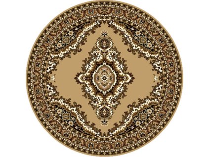 TRHÁK: Kusový koberec TEHERAN T-102 beige kruh (Rozměry koberců 160x160 (průměr) kruh)