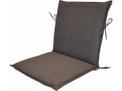 Polstr na zahradní křeslo UNI s nízkým opěradlem - látka šedý melír