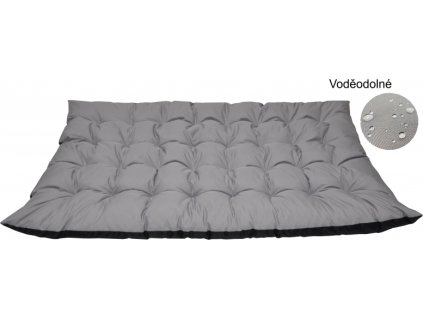 Matrace zahradní MAXI 180x115 cm - šedá 336 voděodolná