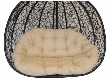 Polstr na závěsnou houpačku Double - látka světle béžový melír