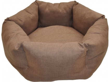 Pelíšek AXIN šestihran - hnědý melír