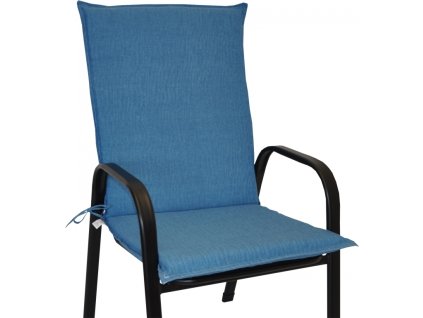 Polstr na křeslo z tahokovu UNI - látka tyrkysový melír