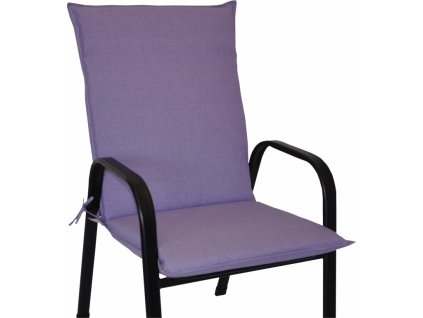 Polstr na křeslo z tahokovu UNI - látka fialový melír