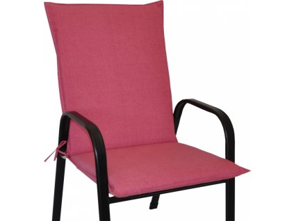 Polstr na křeslo z tahokovu UNI - látka malinový melír