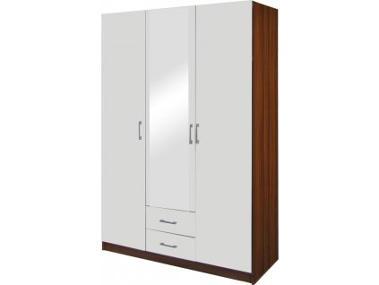 Skříň ESO 3dveřová 61530 ořech/bílá