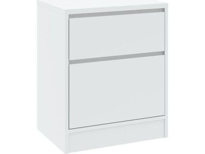 basit szafka nocna 2s bialy listwa biala 400mm 1