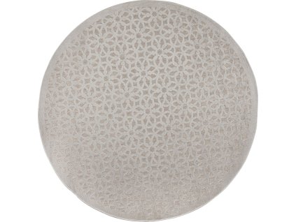 Kusový koberec Piatto Argento Silver kruh – na ven i na doma (Rozměry koberců 160x160 (průměr) kruh)