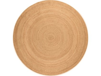 Kusový koberec Jute Braided 106005 Gold kruh (Rozměry koberců 100x100 (průměr) kruh)
